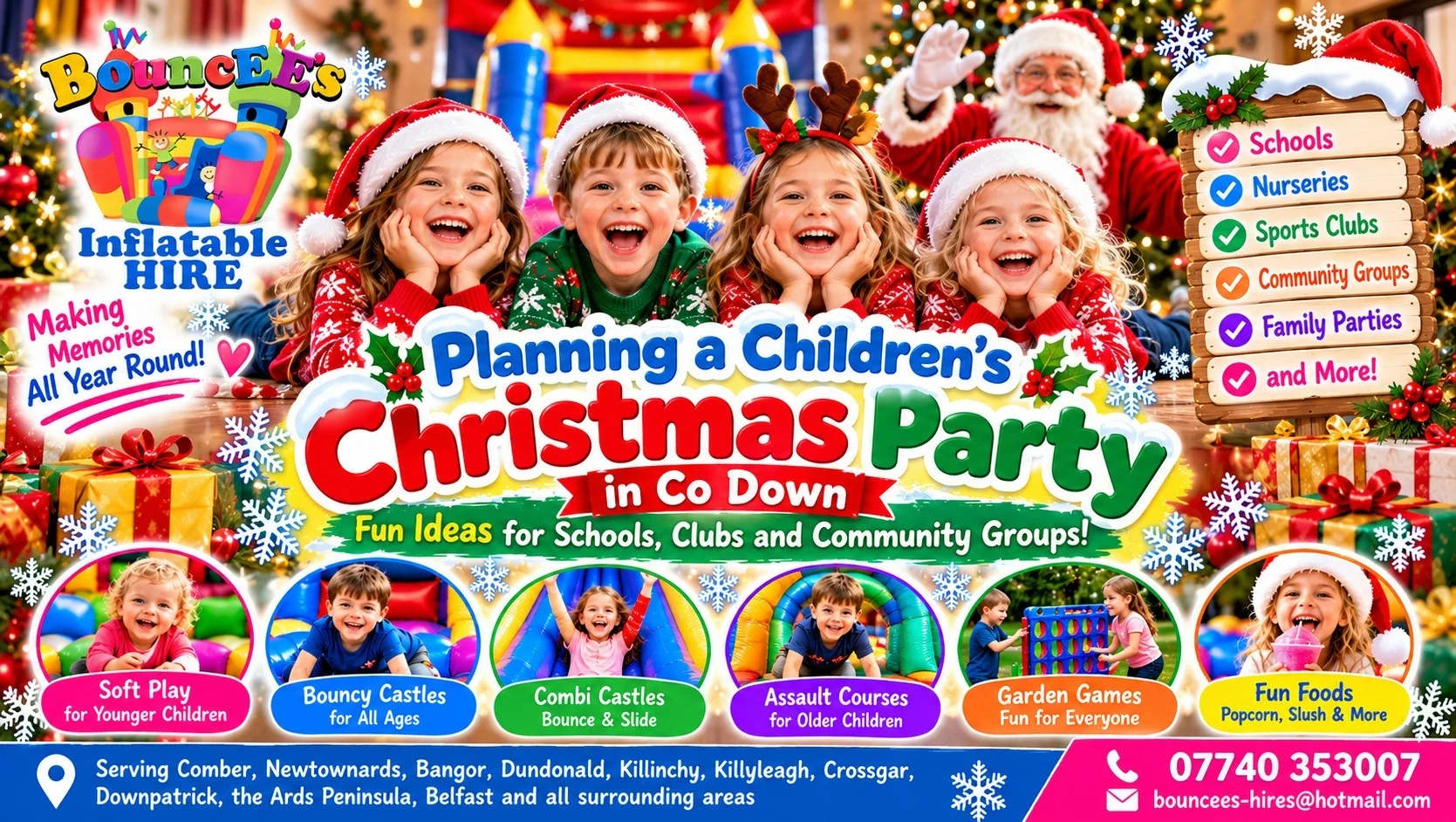 Planning a Children's Christmas Party in Co Down - Fun Ideas for Schools, Clubs and Community Groups