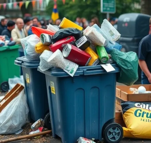 event services: rubbish and waste removal