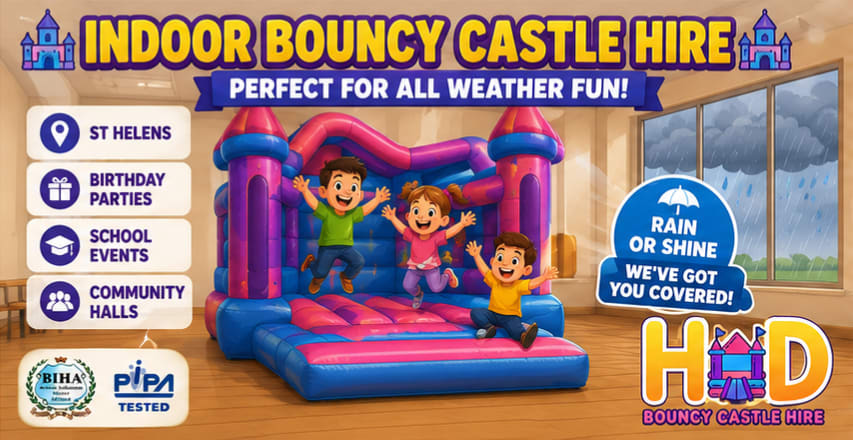 Indoor Bouncy Castle Hire In St Helens, The Perfect All-year Entertainment Solution Indoor Bouncy Castle Hire In St Helens, The Perfect All-year Entertainment Solution