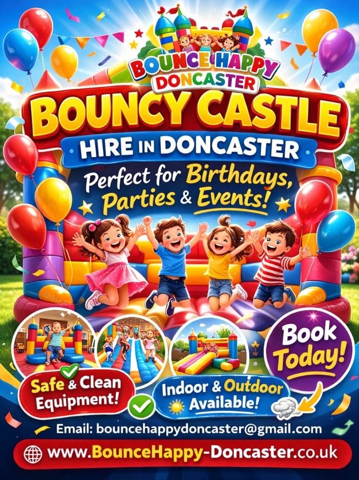 Bouncy Castle Hire in Doncaster, Barnsley, Rotherham, Sheffield, Wakeford, & Worksop