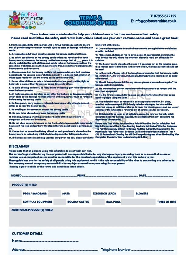 Terms and Conditions
