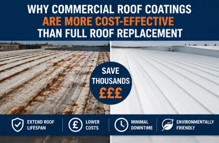 Why Commercial Roof Coatings Are More Cost-effective Than Full Roof Replacement Why Commercial Roof Coatings Are More Cost-effective Than Full Roof Replacement