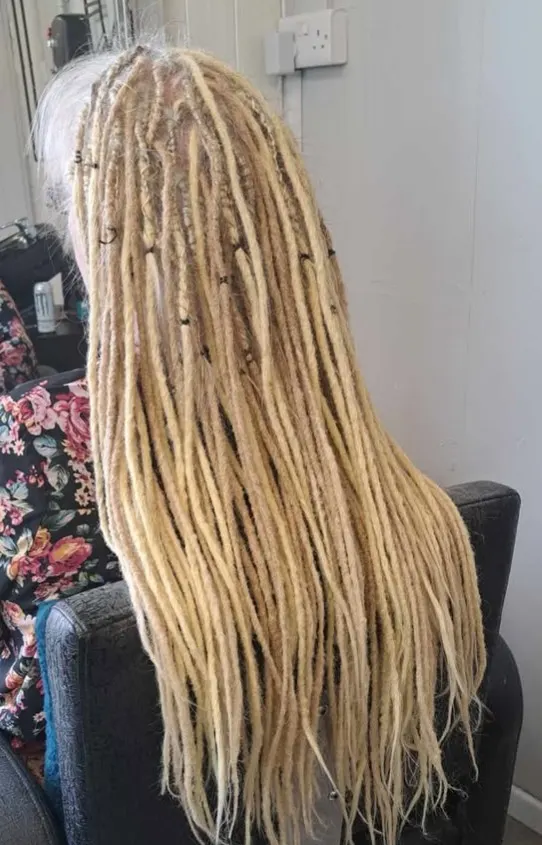 blonde, dreadlocks, extensions, length, fun, fashionhair