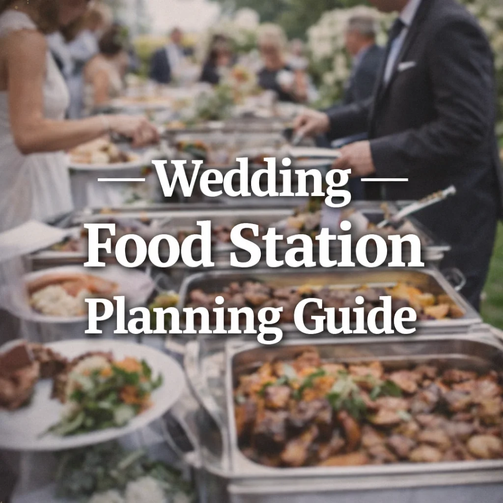 food station planning for weddings - our guide