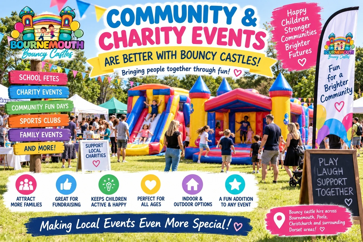 How Bouncy Castles Can Make Community And Charity Events More Successful How Bouncy Castles Can Make Community And Charity Events More Successful