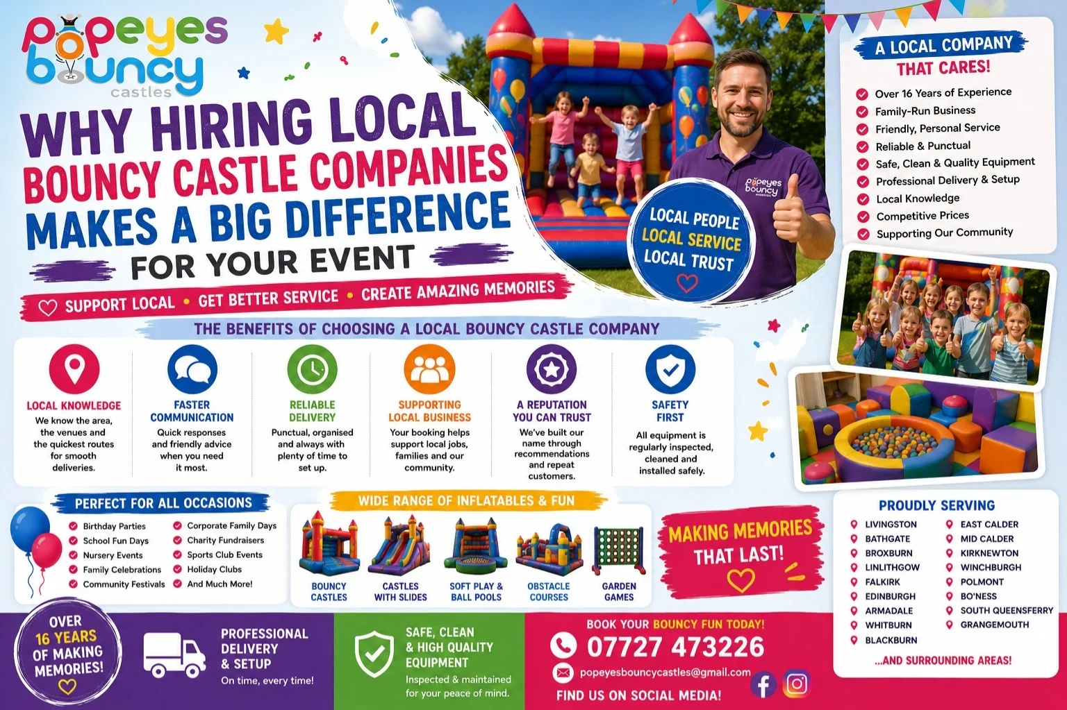 Why Hiring Local Bouncy Castle Companies Makes A Big Difference For Your Event