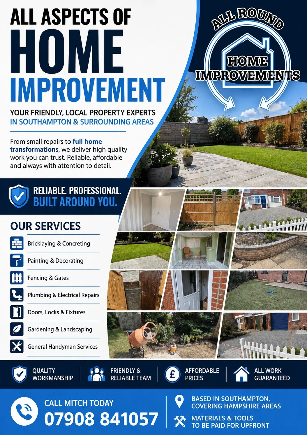 All Aspects of Home Improvement Your friendly, local property experts in Southampton and surrounding areas