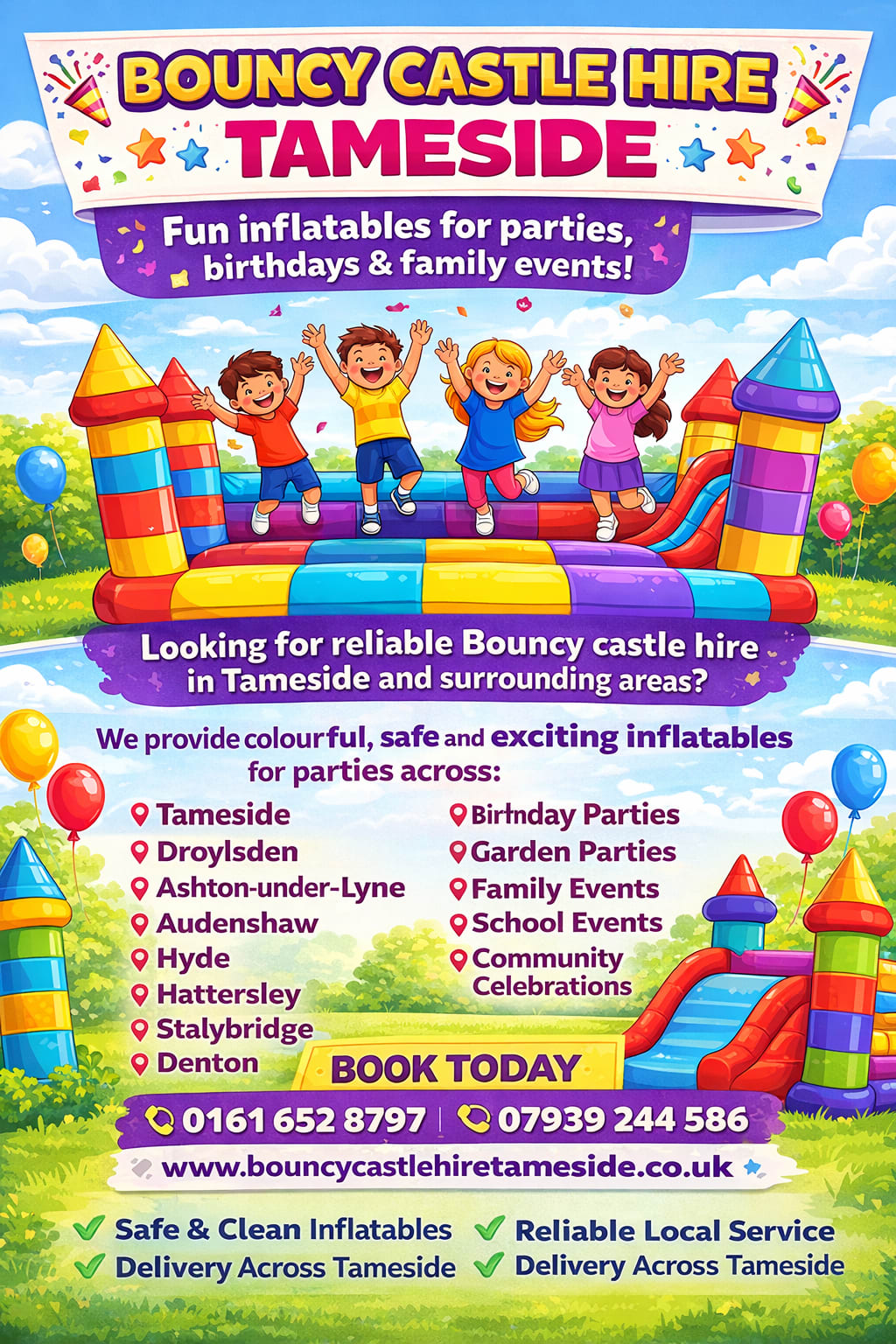Jalmac Leisure, Bouncy Castle Hire & Soft Play Tameside, Ashton-under-lyne, Audenshaw