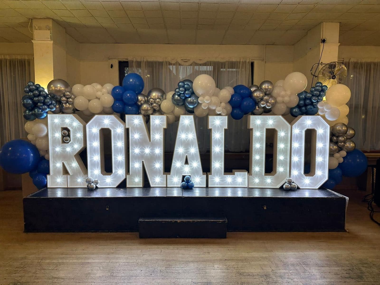 LED lightup letters for Ronaldo