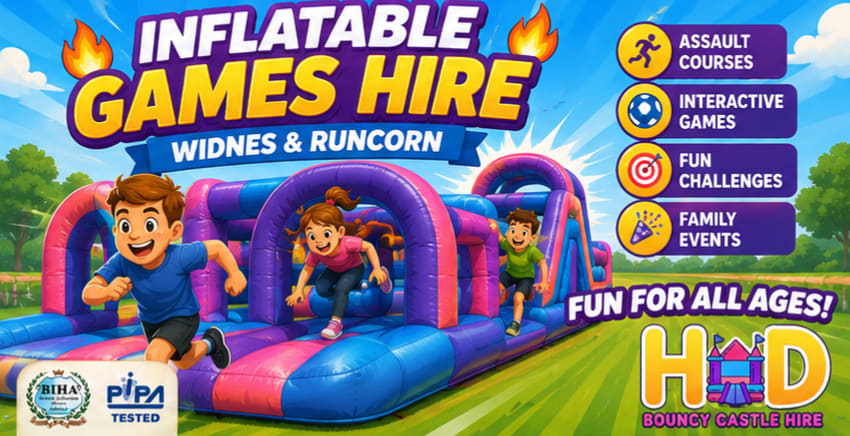 The Benefits Of Hiring Inflatable Games For Events In Widnes And Runcorn
