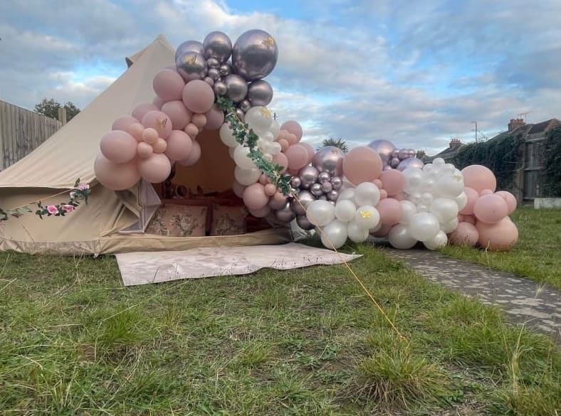 Bell tent garden domes in Kent