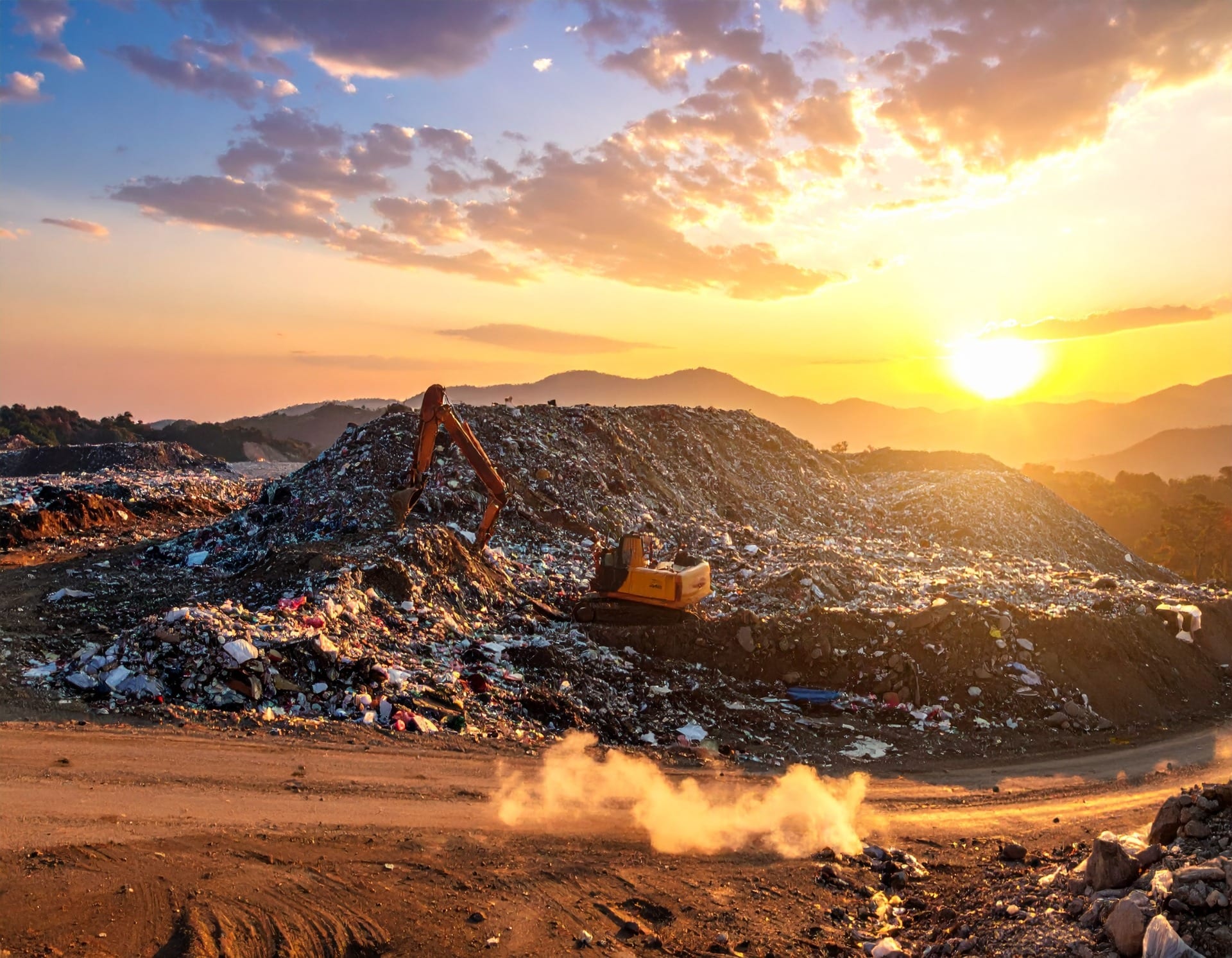 landfill for rubbish disposal