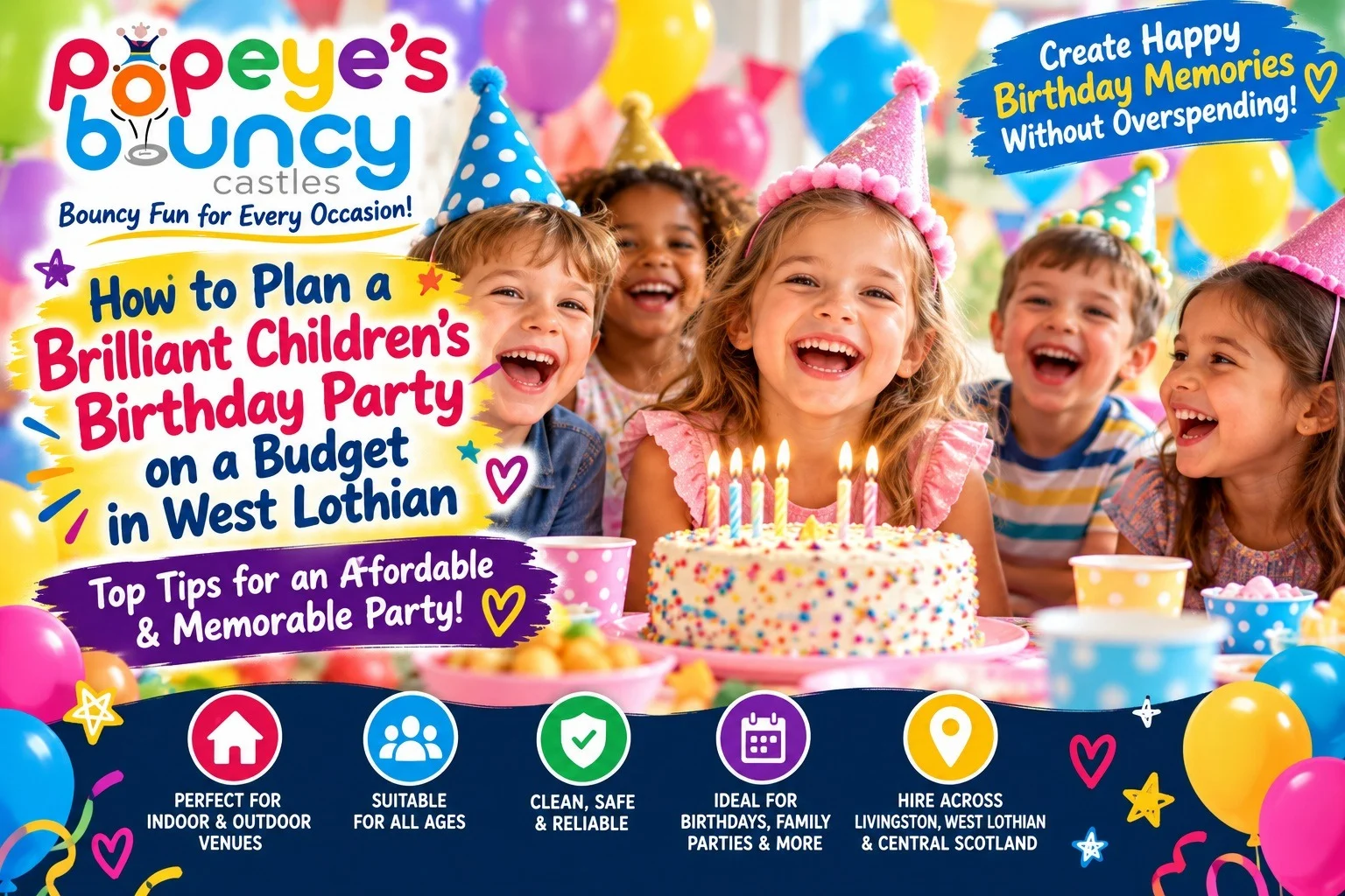 How to Plan a Brilliant Children's Birthday Party on a Budget in West Lothian How to Plan a Brilliant Children's Birthday Party on a Budget in West Lothian