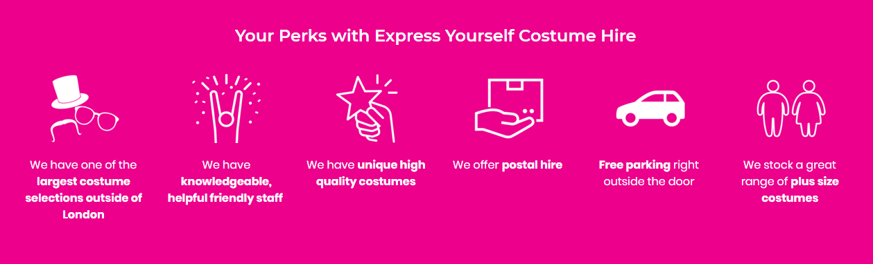 EXPRESS YOURSELF VINTAGE, THEATRICAL AND FANCY DRESS COSTUME HIRE