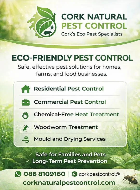 Cork Natural Pest Control For Commercial And Domestic Properties