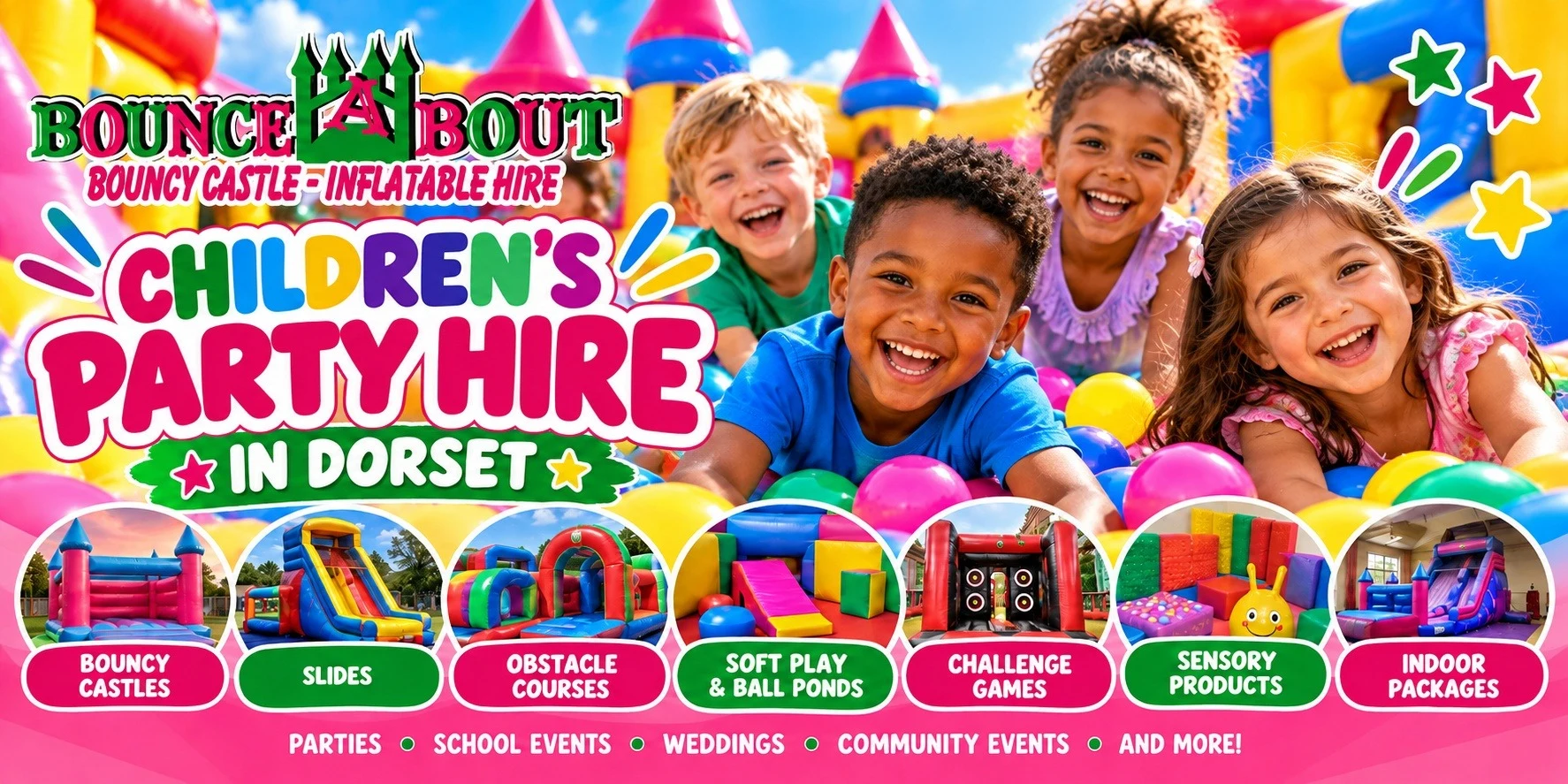 Planning A Childrens Party In Dorset - Bouncy Castles, Soft Play And More Planning A Childrens Party In Dorset - Bouncy Castles, Soft Play And More