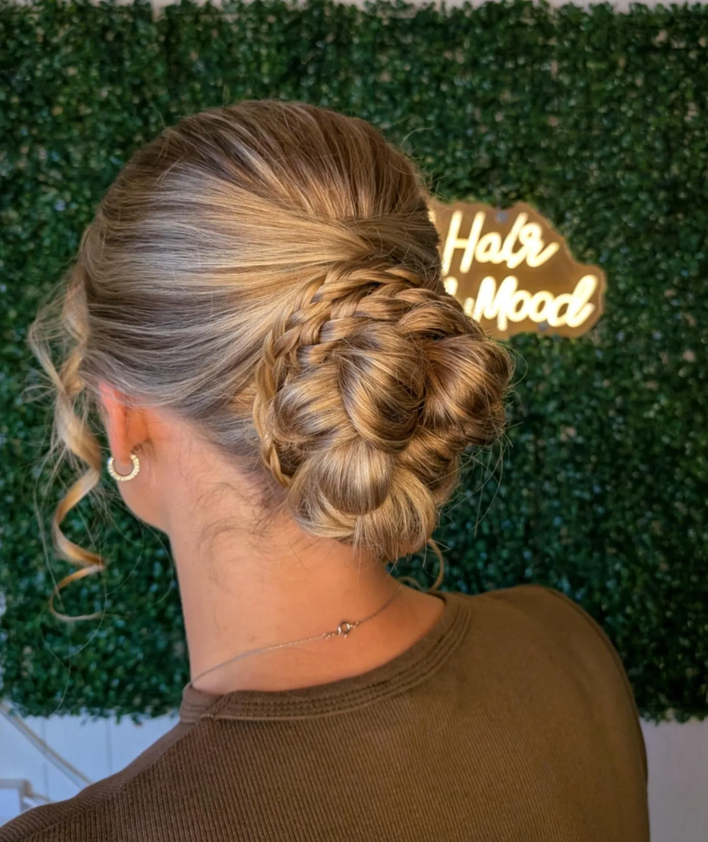 Up do, plaits, bun, clean, event