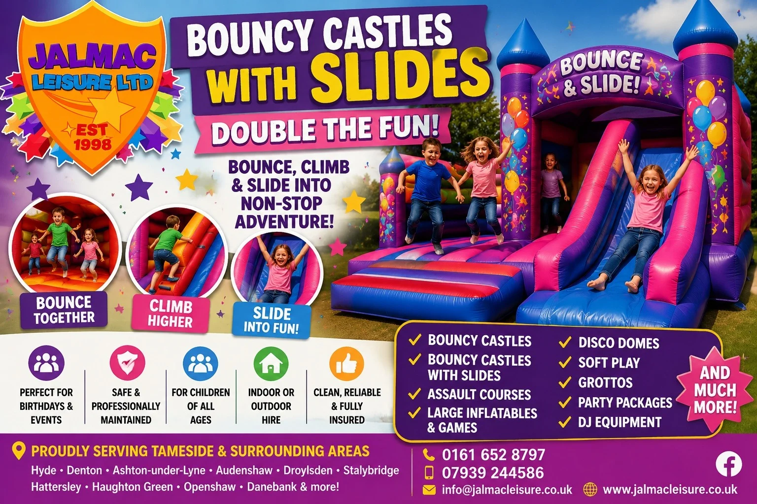 Why Bouncy Castles With Slides Give Children Double The Fun