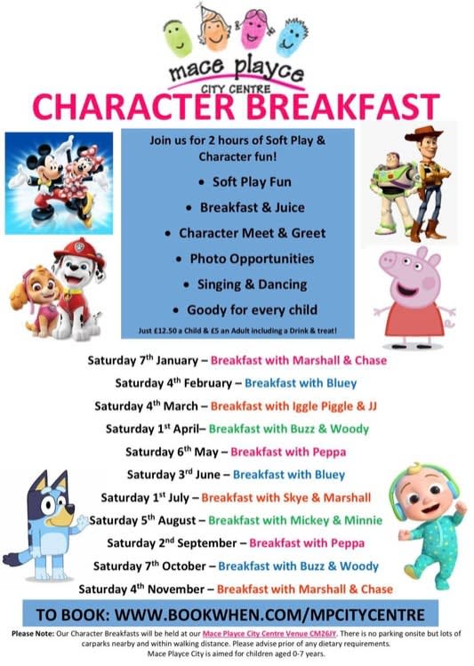 Character Breakfast Character Breakfast