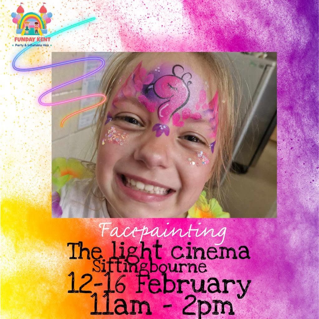 FACEPAINTING THE LIGHT SITTINGBOURNE HALFTERM