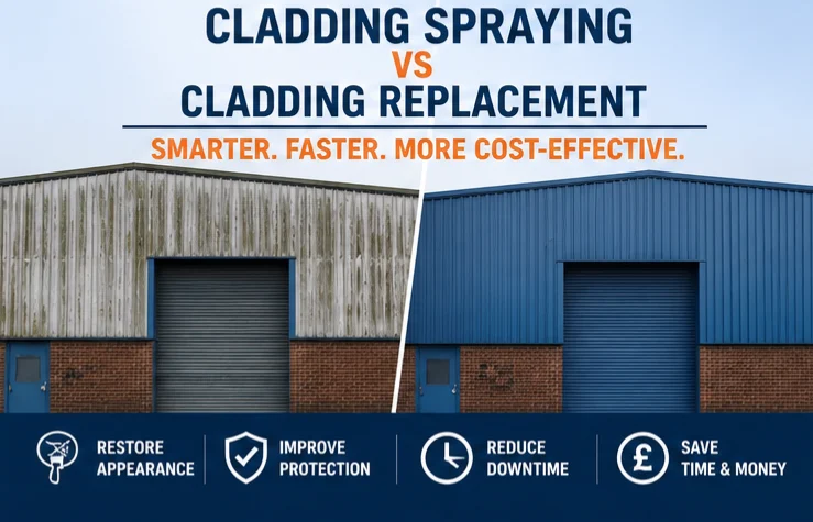 Cladding Spraying vs Cladding Replacement - Which Is Better For Your Business? Cladding Spraying vs Cladding Replacement - Which Is Better For Your Business?