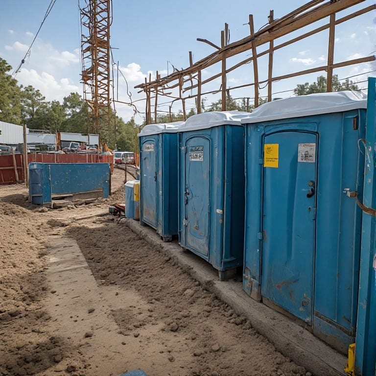 construction portable toilet hire