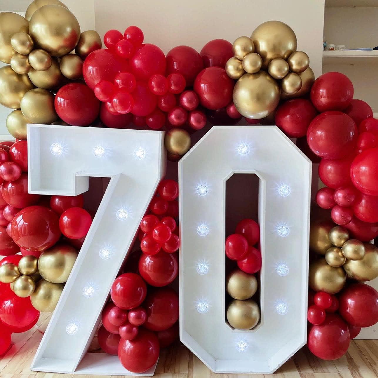 balloon decorations and LED light up 70 