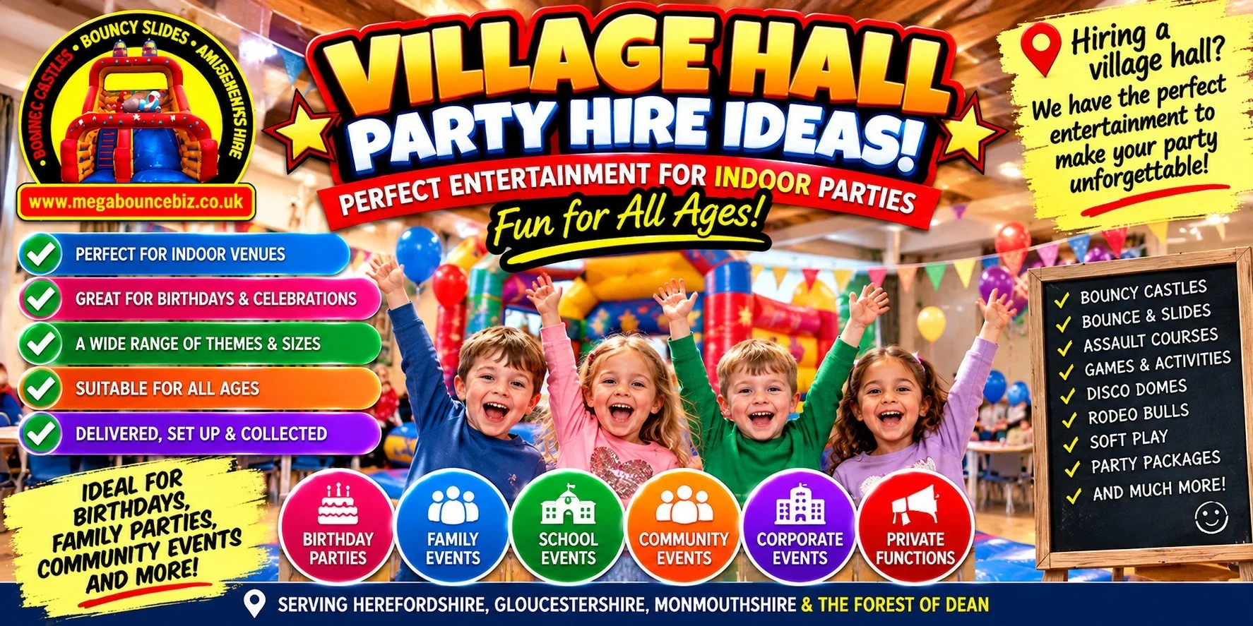Hiring A Village Hall For A Party.. Your Complete Entertainment Checklist
