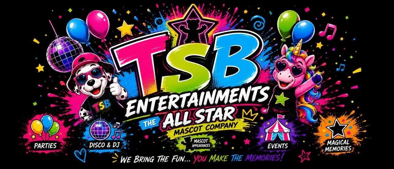 Tony Leas Entertainments Inflatable  Mascot Hire In Bradford, Leeds, Halifax, Dewsbury, And Batley