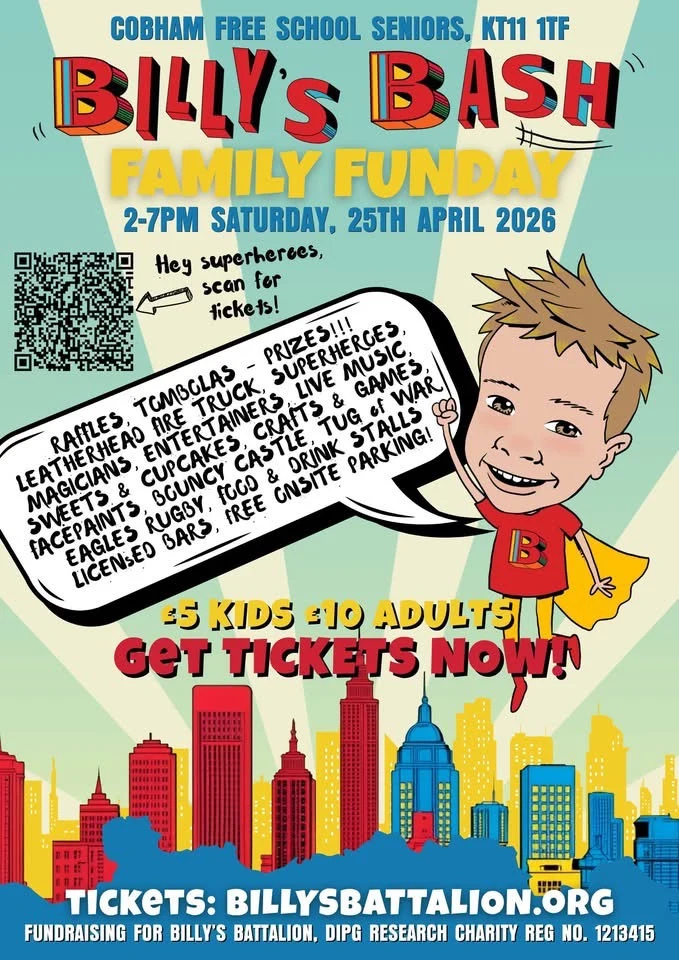 We are supporting Billy's Bash again this year!