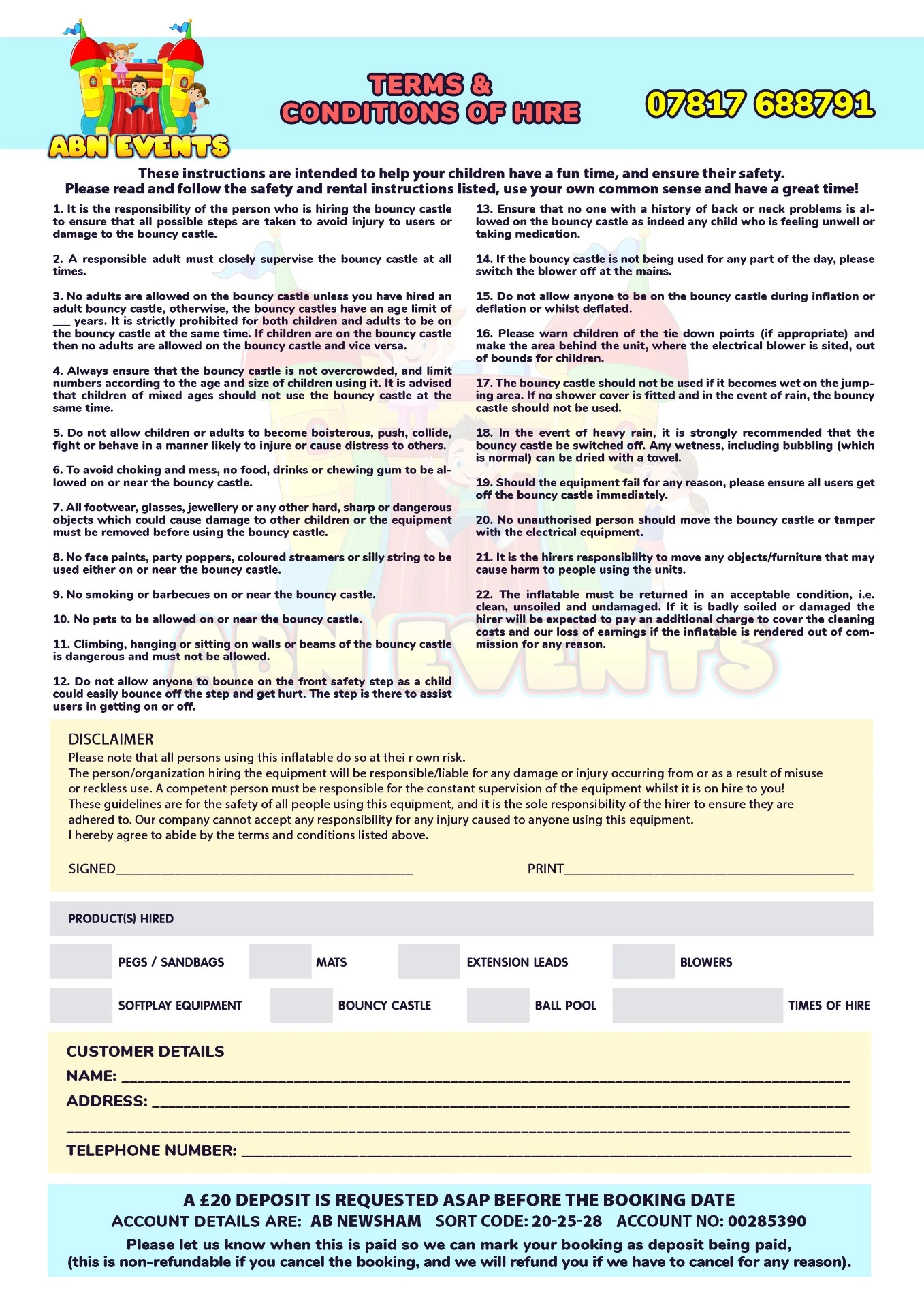 Terms and Conditions