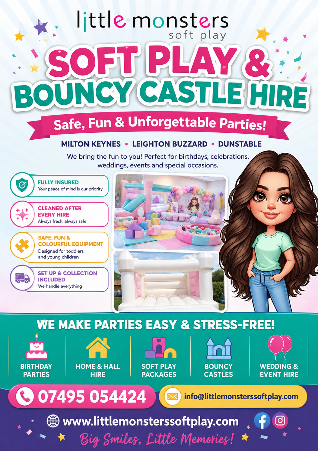 Looking for safe, colourful and unforgettable children's party entertainment in Milton Keynes, Leighton Buzzard or Dunstable