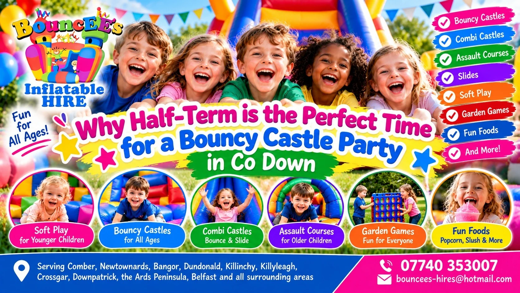 Why Half Term Is The Perfect Time For A Bouncy Castle Party In Co Down