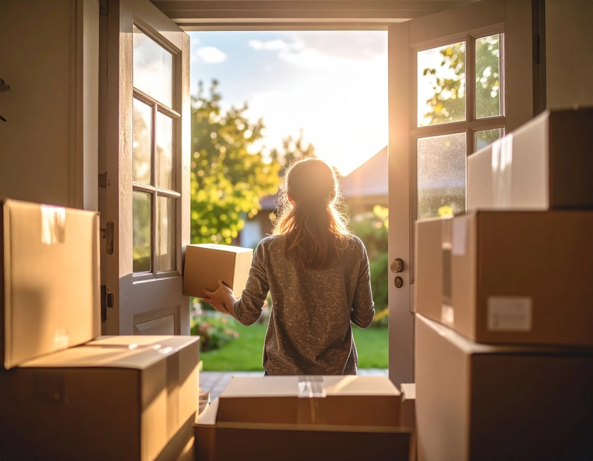 sorting through items in a house clearance house clearance sorting items vauables
