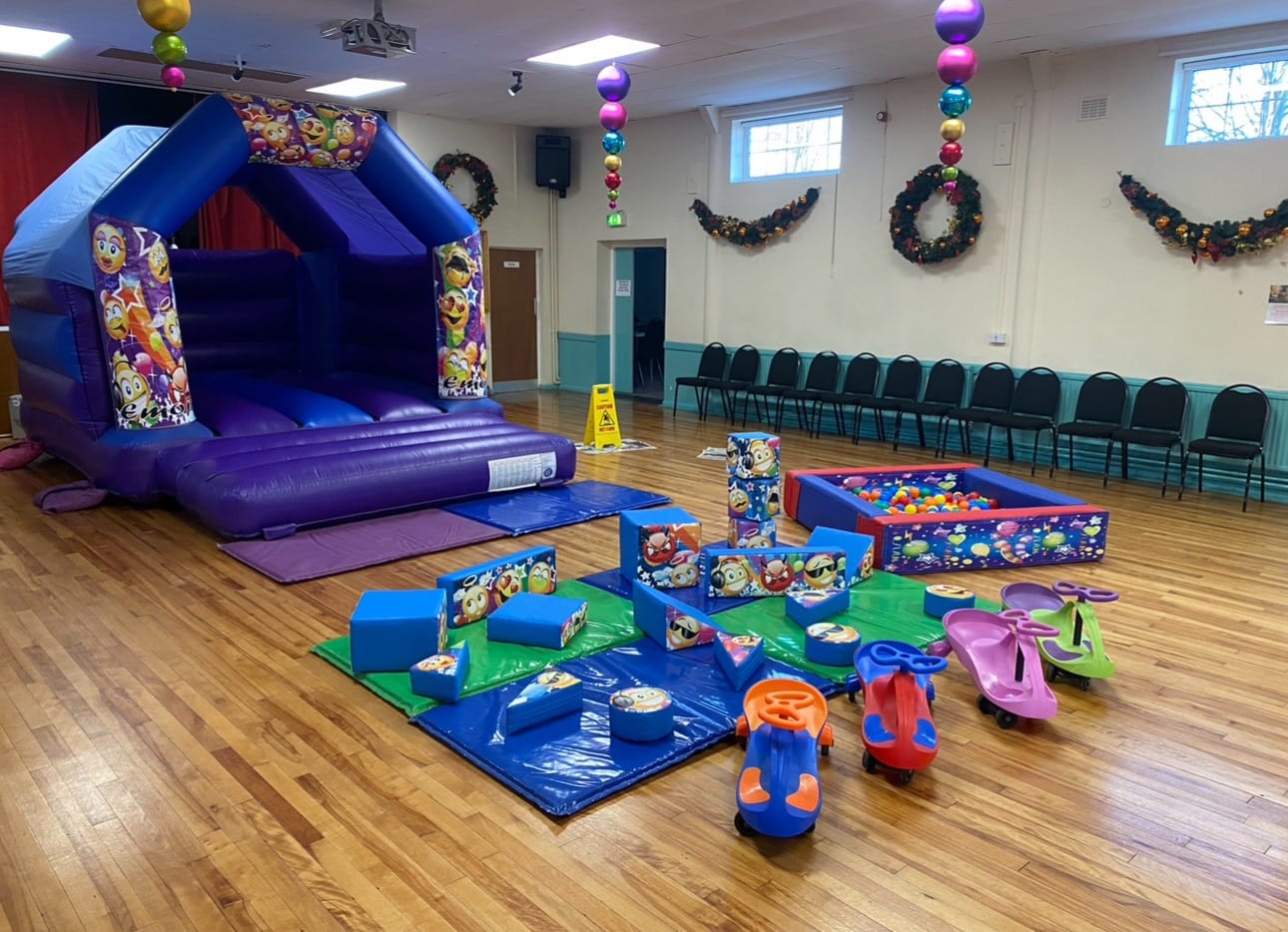 Approved and trusted supplier of bouncy castles to Outwood memorial hall