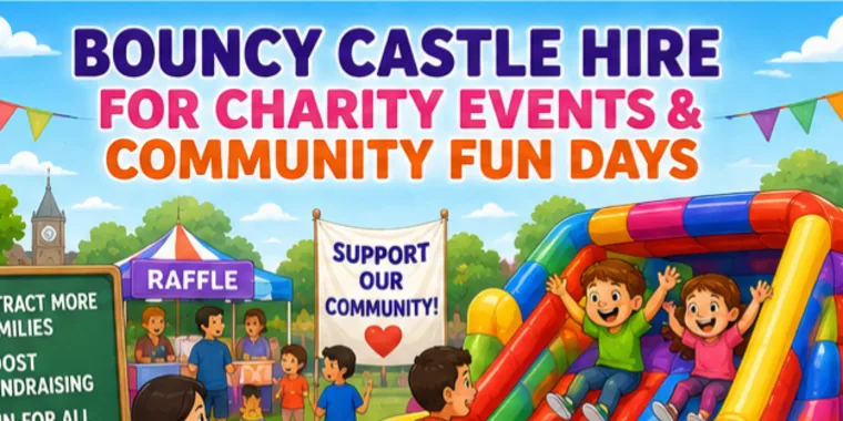 Why Bouncy Castles Are Great For Charity Events And Community Fun Days In Tameside