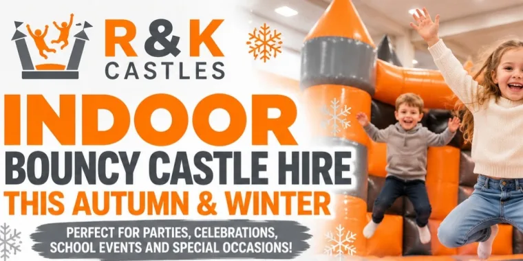 Autumn And Winter Bouncy Castle Hire, Why Indoor Parties Are A Great Choice