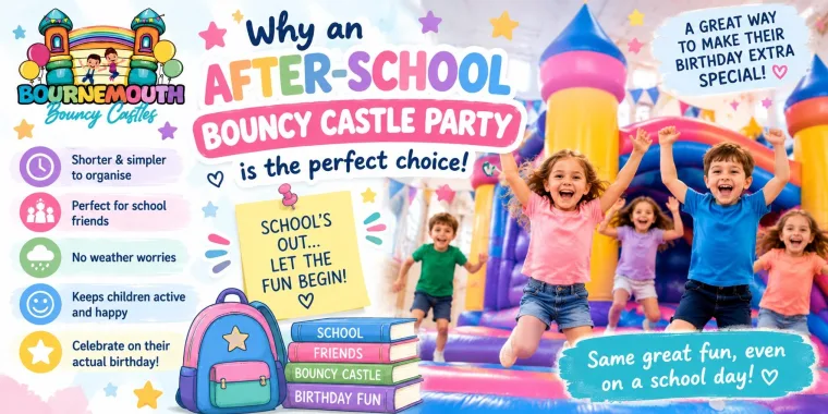Why A Bouncy Castle Is Perfect For An After-school Birthday Party