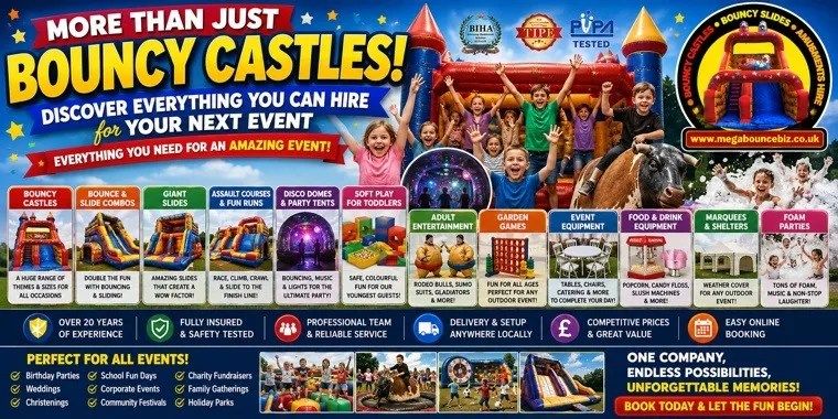 More Than Just Bouncy Castles, Discover Everything You Can Hire For Your Next Event