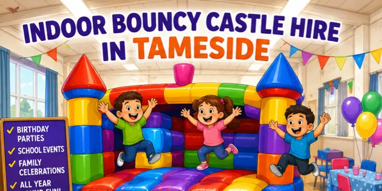 Indoor Bouncy Castle Hire In Tameside, Why Hall Parties Are Perfect All Year Round