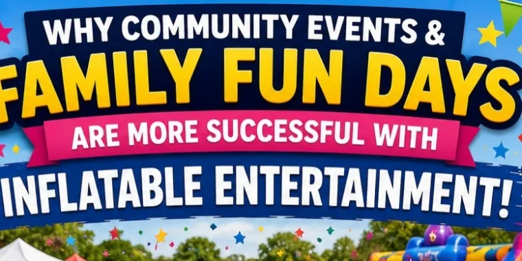Why Community Events And Family Fun Days Are More Successful With Inflatable Entertainment