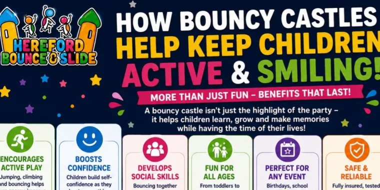 How Bouncy Castles Help Keep Children Active And Smiling