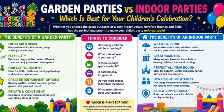 Garden Parties Vs Indoor Parties, Which Is Best For Your Childrens Celebration