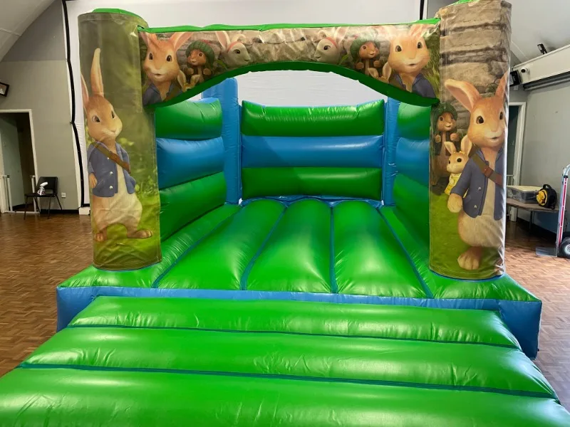 Peter Rabbit Green And Blue Low Height Bouncy Castle - Bounce Happy ...