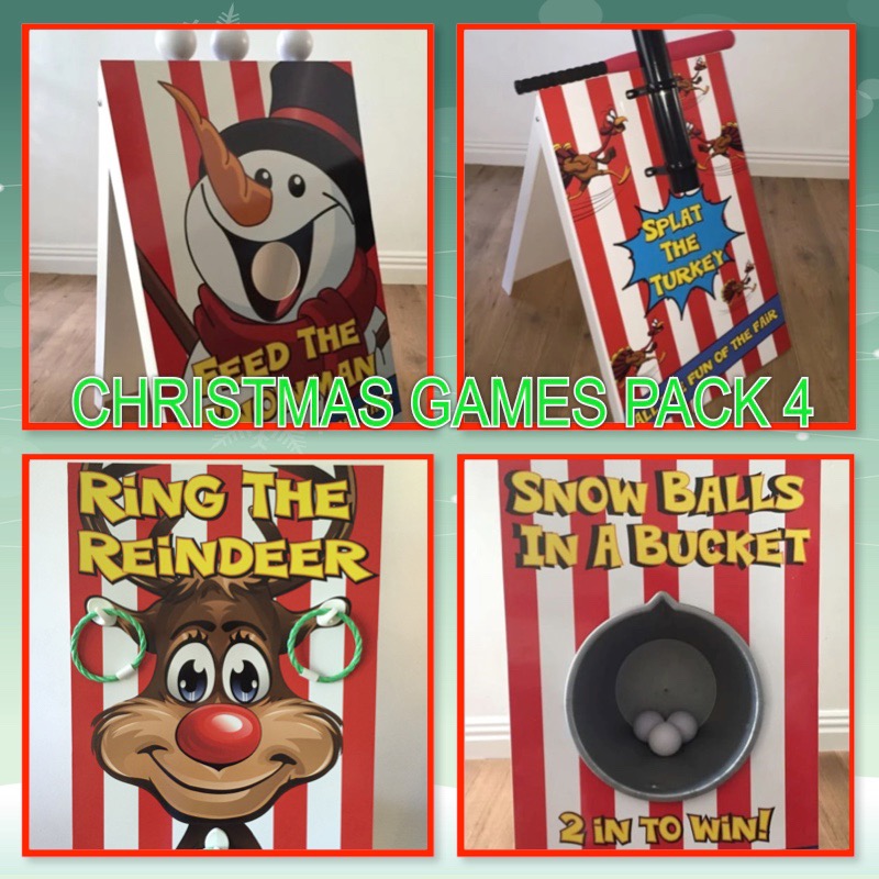 Christmas Themed Side Stall Games Pack 4 | Fun Christmas Themed Games