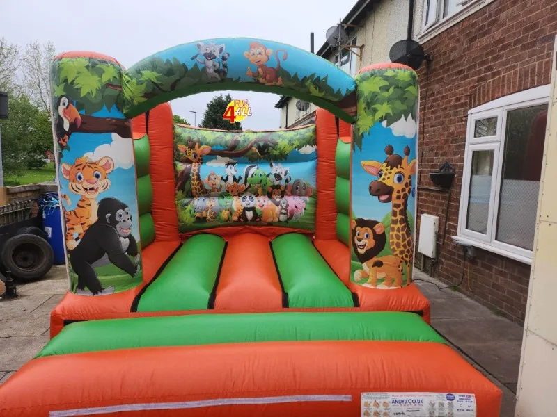 Jungle Castle 10ft X12ft X8ft - Fun 4 All - Inflatable Hire Hull