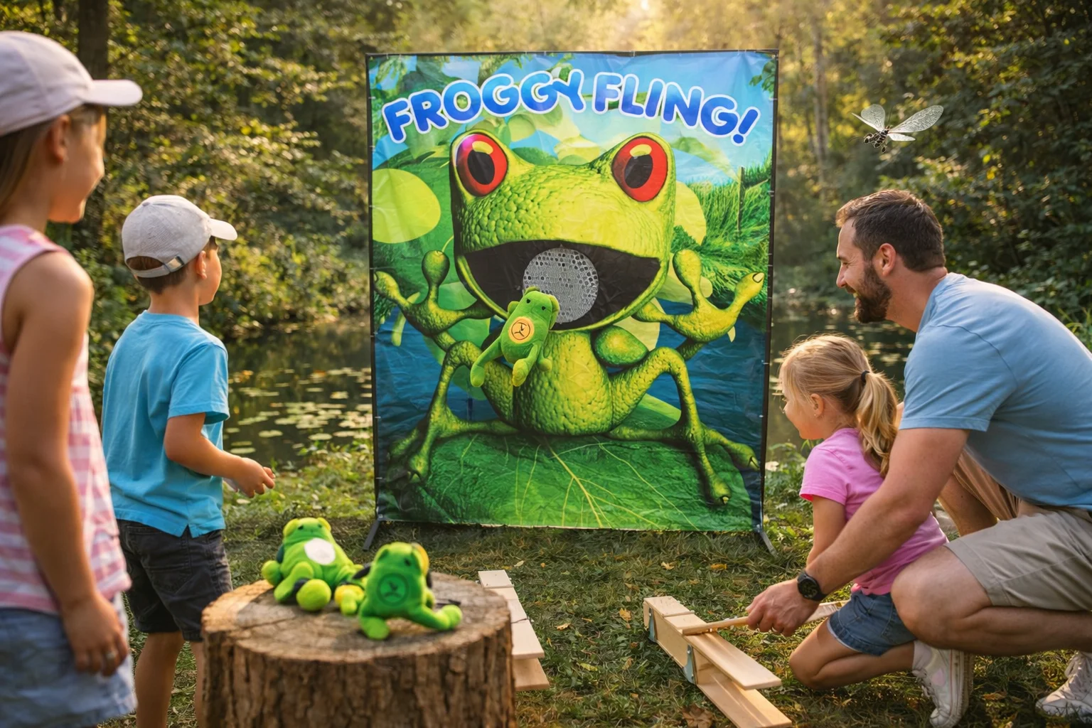 Spring Fling Frog Frog Fling - Electric Party Hire