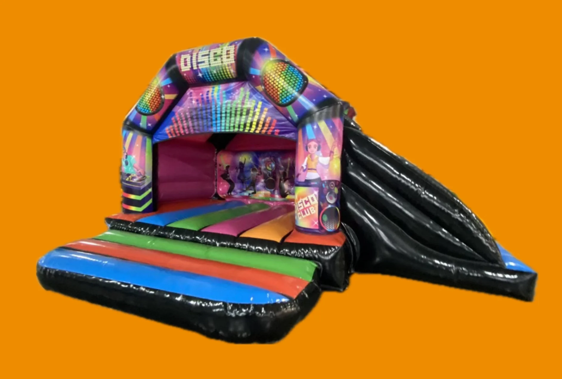 Disco Side Slide . Bounce Up Inflatables