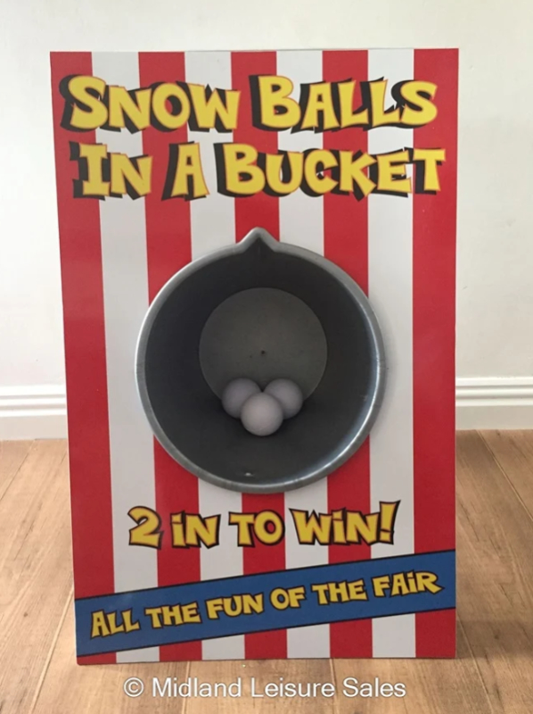 Snowballs In The Bucket Christmas Theme Side Stall Game Packs Fete