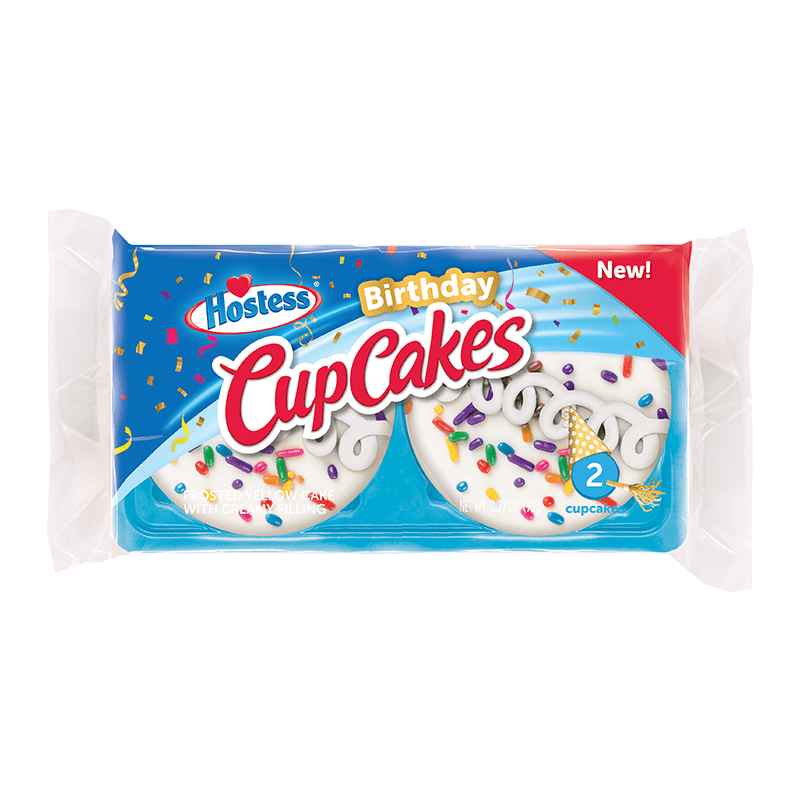 Hostess Birthday Cupcakes 2 Cake Pack 93g Sweet Fix